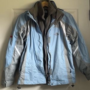 North face summit series!! Light blue winter coat/ski jacket